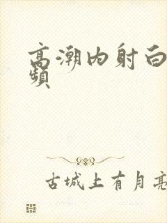 高潮内射白浆视频