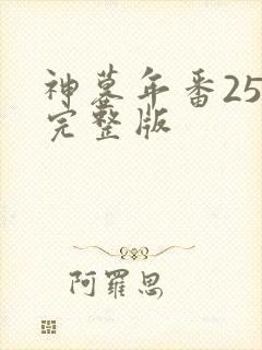 神墓年番25集完整版封面