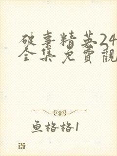 破事精英24集全集免费观看