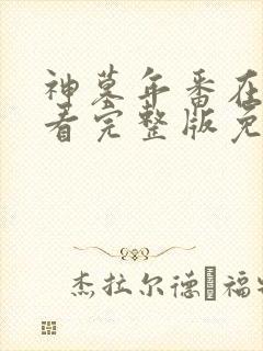 神墓年番在线观看完整版免费26集