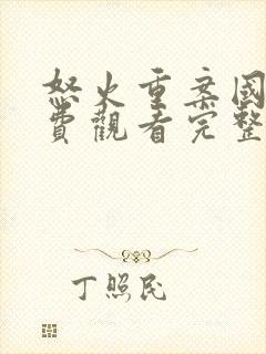 怒火重案国语免费观看完整版电影封面