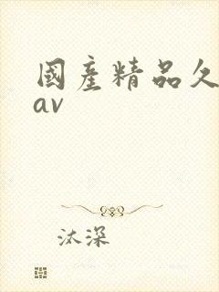 国产精品久久 av