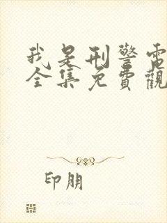 我是刑警电视剧全集免费观看封面