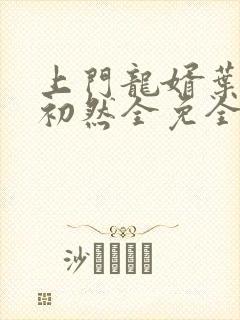 上门龙婿叶辰萧初然全免全集封面
