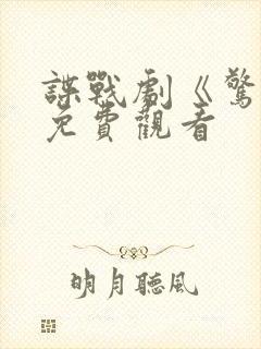 谍战剧《惊鸿》免费观看