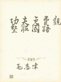 功夫免费观看完整版国语