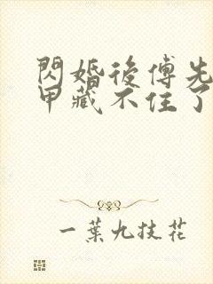 闪婚后傅先生马甲藏不住了短剧免费版封面