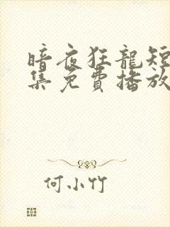 暗夜狂龙短剧全集免费播放