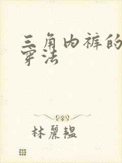 三角内裤的正确穿法