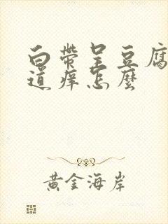 白带呈豆腐渣阴道痒怎么