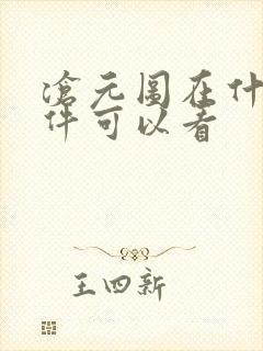 沧元图在什么软件可以看