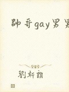 帅哥gay男男