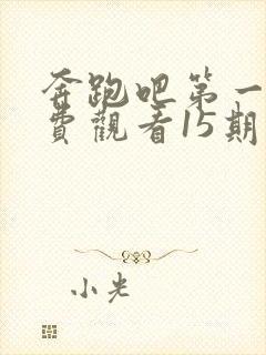 奔跑吧第一季免费观看15期完整版