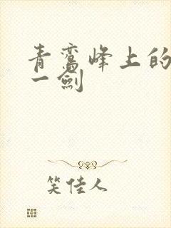 青鸾峰上的我有一剑