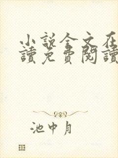 小说全文在线阅读免费阅读