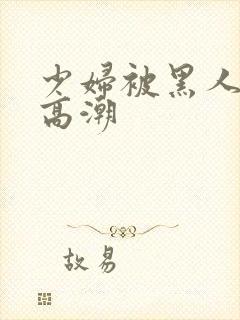 少妇被黑人喷到高潮