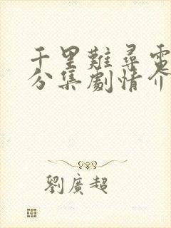 千里难寻电视剧分集剧情介绍