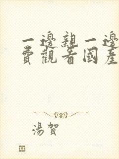 一边亲一边摸免费观看国产中文封面