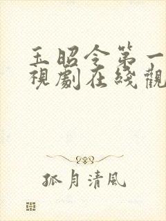 玉昭令第一季电视剧在线观看免费谍战迷