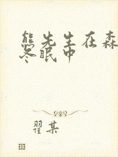 熊先生在森林里冬眠中