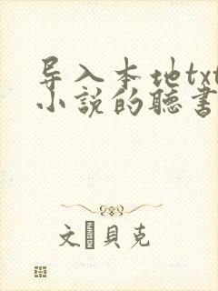 导入本地txt小说的听书软件