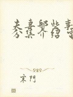 夫妻那些事剧情分集介绍 电视剧