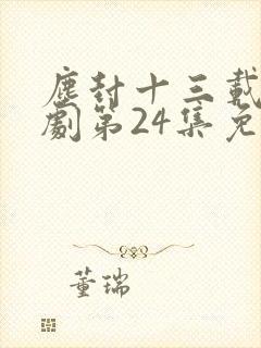 尘封十三载电视剧第24集免费观看