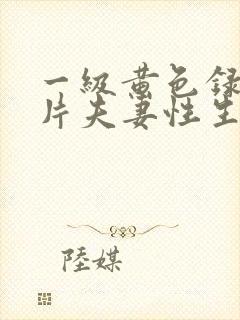 一级黄色录像影片夫妻性生活片