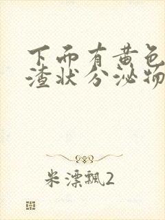 下面有黄色豆腐渣状分泌物封面