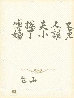 傅总夫人又闹离婚了小说免费看