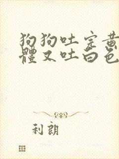 狗狗吐完黄色液体又吐白色是怎么回事