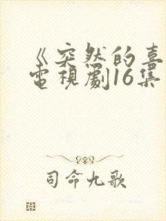 《突然的喜欢》电视剧16集封面