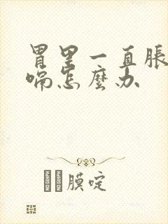 胃里一直胀气打嗝怎么办封面