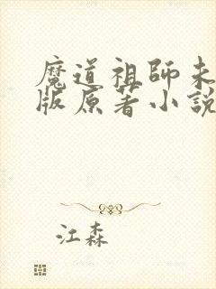 魔道祖师未删减版原著小说封面