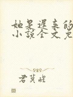 她是迟来的心动小说全文免费阅读