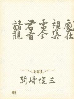 请君电视剧免费观看全集在线播放