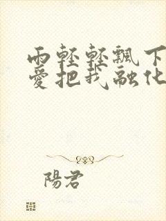 雨轻轻飘下你的爱把我融化封面