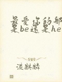 最爱你的那十年是be还是he