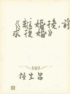 《离婚后,前夫求复婚》