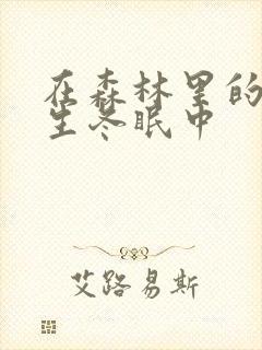 在森林里的熊先生冬眠中