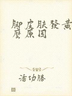 脚皮肤发黄是什么原因封面