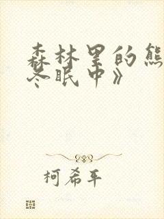 森林里的熊先生冬眠中》