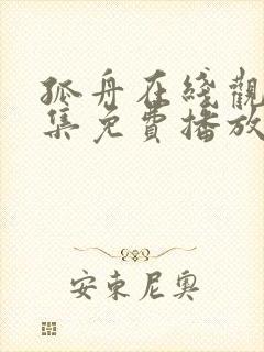 孤舟在线观看全集免费播放封面