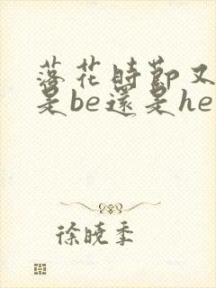 落花时节又逢君是be还是he