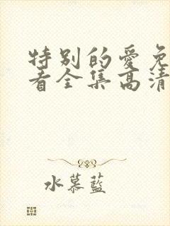 特别的爱免费观看全集高清完整版封面