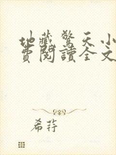 地藏惊天小说免费阅读全文最新章节