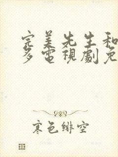 完美先生和差不多电视剧免费封面