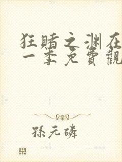 狂赌之渊在线第一季免费观看真人封面