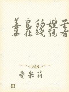 善良的嫂子中字幕在线观看免费封面