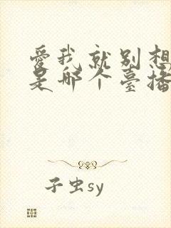 爱我就别想太多是哪个台播出